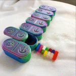 Cute iridescent Pill Box Organizer - Image 2