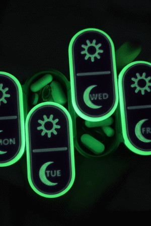 Glow in Dark Pill Box Organizer
