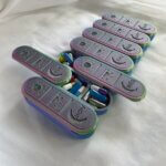 Iridescent Pill Box: 3-Time-a-Day Weekly Medicine Organizer