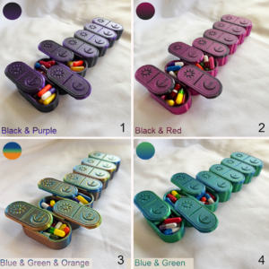 Cute iridescent Pill Box Organizer - Image 6