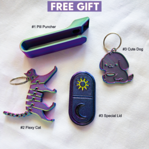 Cute iridescent Pill Box Organizer - Image 10